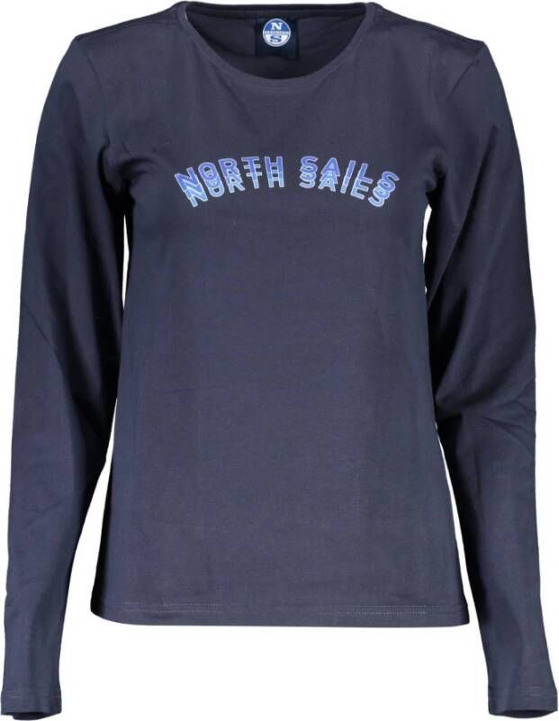 North Sails Blue Cotton Tops & T-Shirt Blauw Dames