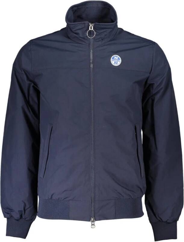 North Sails Blauwe Polyamide Jas Lange Mouwen Waterbestendig Blue Heren