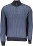 North Sails Blue Wool Sweater Blauw Heren - Thumbnail 1