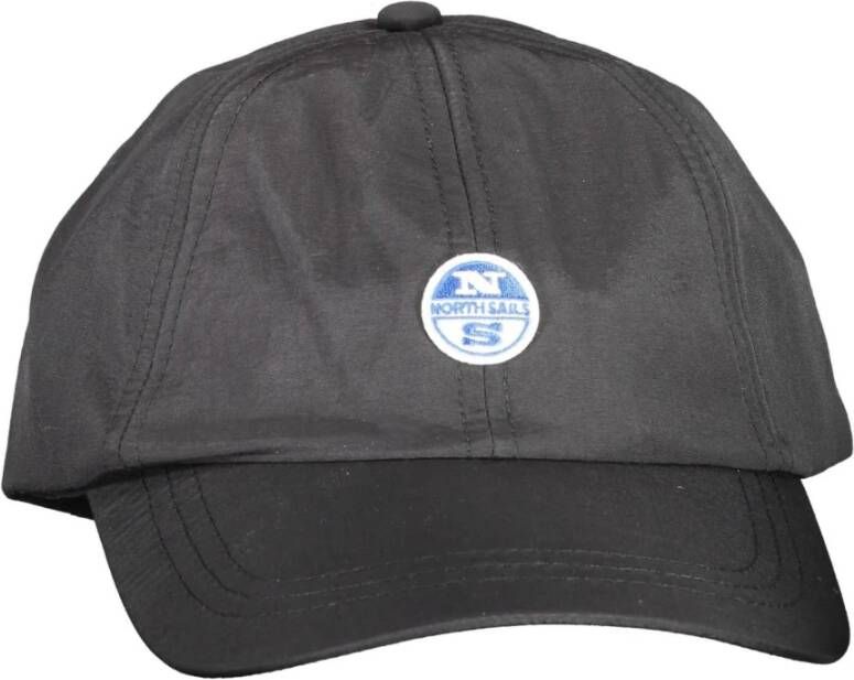 North Sails Zwarte Polyamide Pet met Klep en Logo Black Unisex