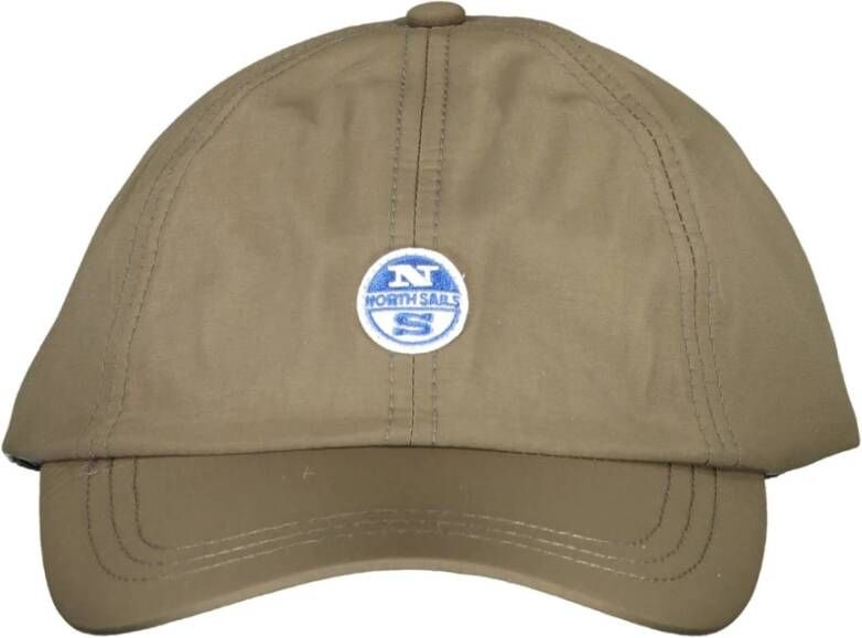 North Sails Groene Polyamide Pet met Klep en Logo Green Unisex