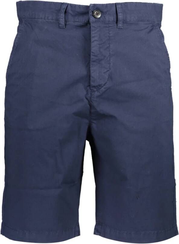 North Sails Blauwe Bermuda Shorts van Biologisch Katoen Blue Heren