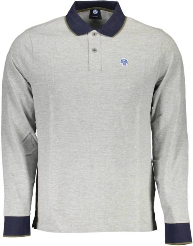 North Sails Grijze Polo Met Lange Mouwen Gray Heren