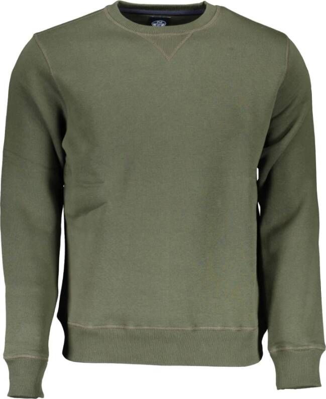 North Sails Green Cotton Sweater Groen Heren