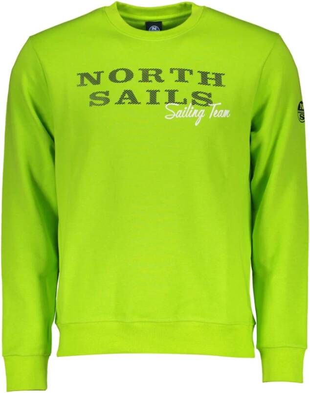 North Sails Green Cotton Sweater Groen Heren