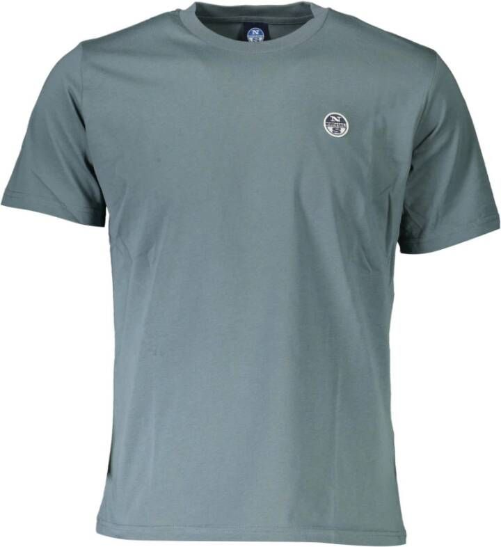 North Sails Green Cotton T-Shirt Groen Heren