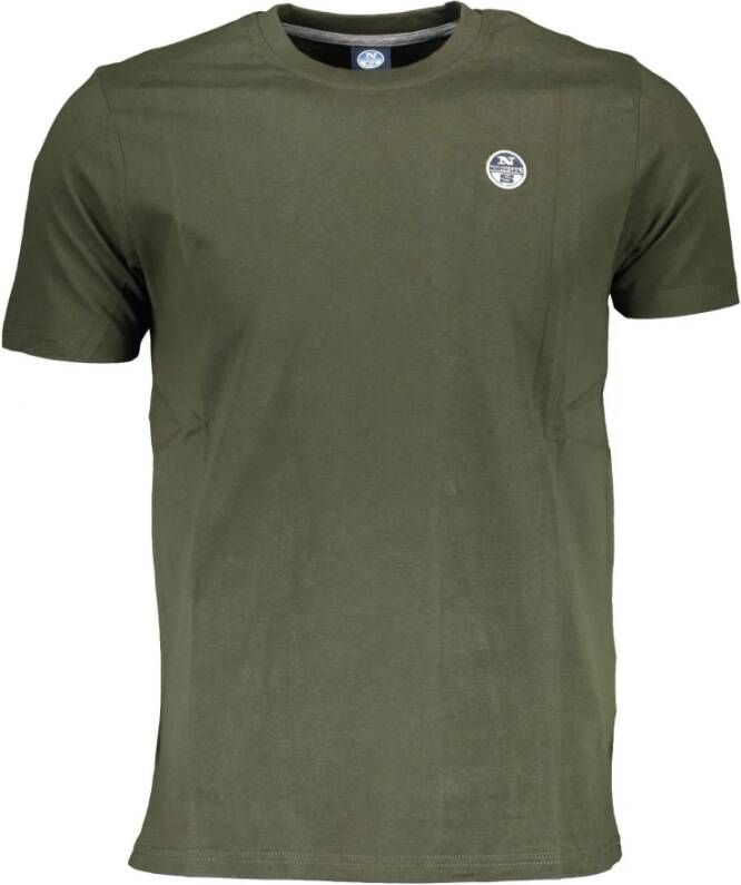 North Sails Green Cotton T-Shirt Groen Heren