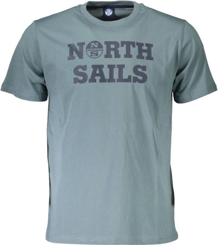 North Sails Green Cotton T-Shirt Groen Heren