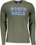 North Sails Groene longsleeve T-shirt met logoprint Green Heren - Thumbnail 1