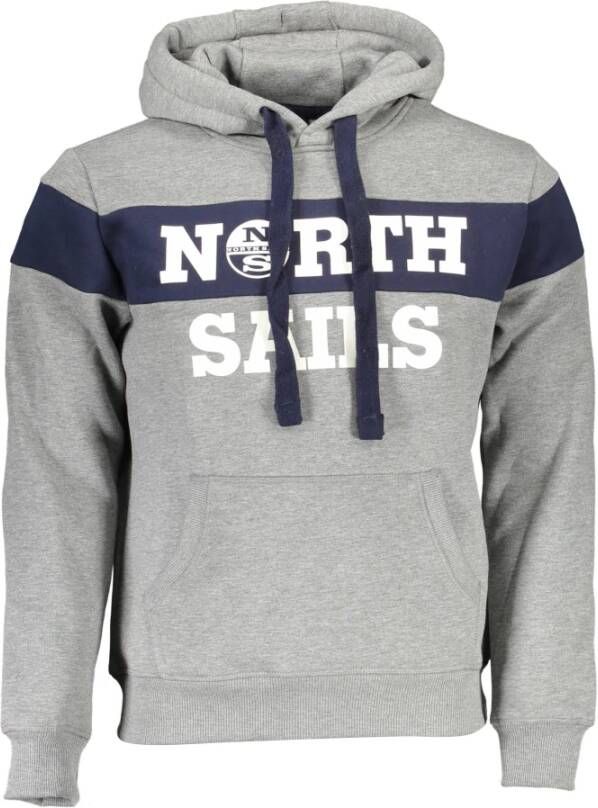 North Sails Gray Cotton Sweater Grijs Heren