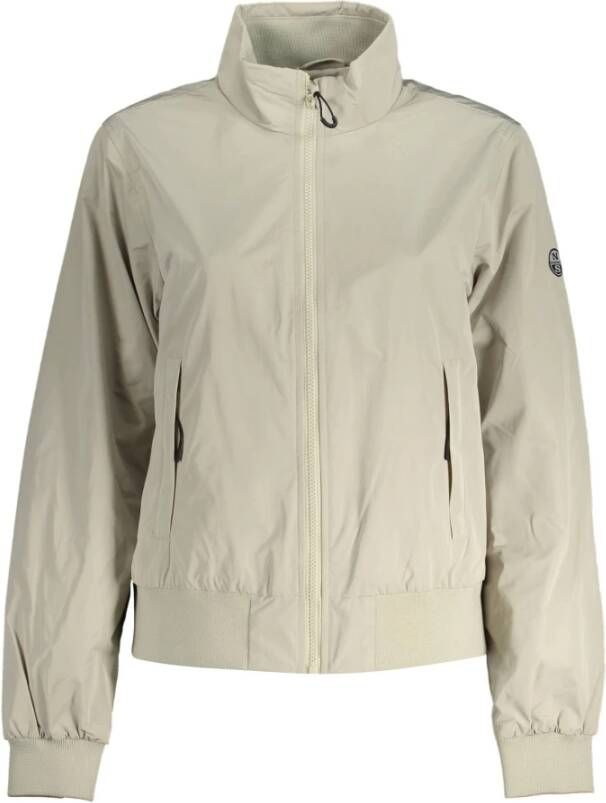 North Sails Grijze jack met lange mouwen waterbestendig Gray Dames