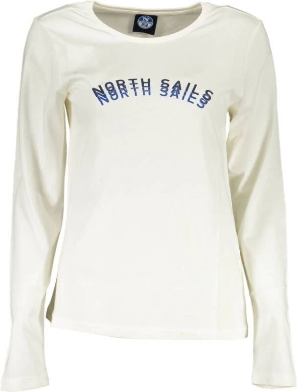 North Sails White Cotton Tops & T-Shirt Wit Dames