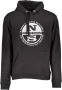 North Sails Bedrukte Zwarte Sweatshirt Heren Black Heren - Thumbnail 3