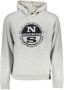 North Sails Grijze Bedrukte Sweatshirt met Lange Mouwen Gray Heren - Thumbnail 1