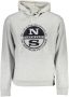 North Sails Grijze Bedrukte Sweatshirt met Lange Mouwen Gray Heren - Thumbnail 3