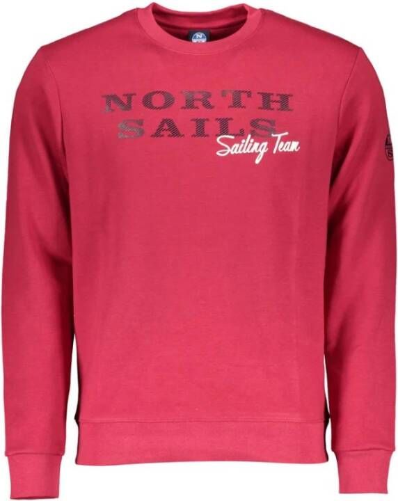 North Sails Men& Red Sweatshirt Rood Heren