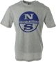 North Sails Heren Grijs Print T-shirt Gray Heren - Thumbnail 3