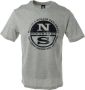 North Sails Heren Grijs Print T-shirt Gray Heren - Thumbnail 1