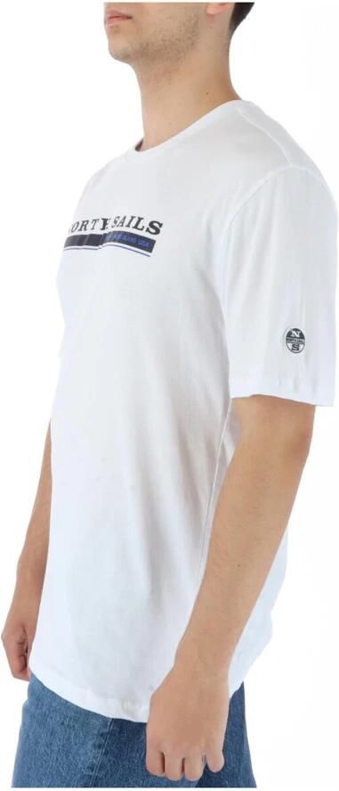 North Sails Print Logo Korte Mouw Katoenen T-Shirt White Heren - Foto 5
