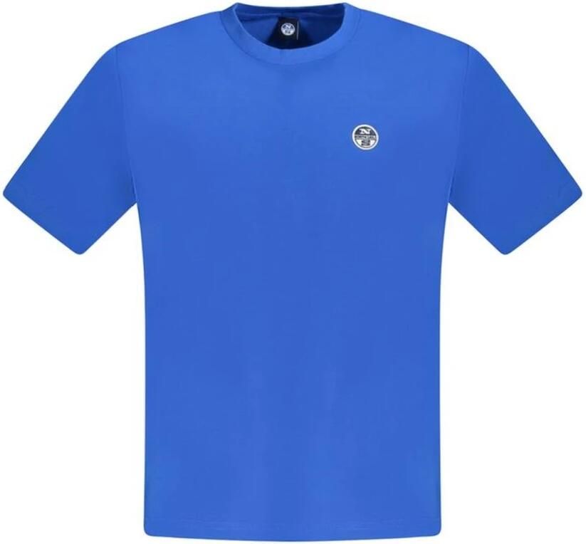 North Sails Blauw Katoenen Crew Neck T-Shirt Blue Heren