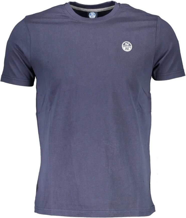 North Sails Blauw Katoenen T-Shirt | Stijl: Nosa-33745 Blue Heren