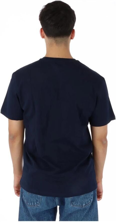 North Sails Blauw Heren T-shirt met Ronde Hals Blue Heren