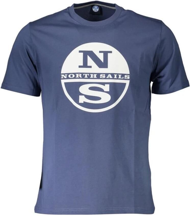 North Sails Groen Katoenen Logo T-shirt met Stijlvolle Print Green Heren - Foto 2