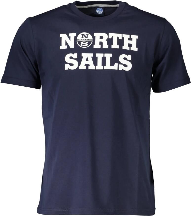 North Sails Blauw Katoenen T-shirt met Klassieke Print Blue Heren - Foto 2
