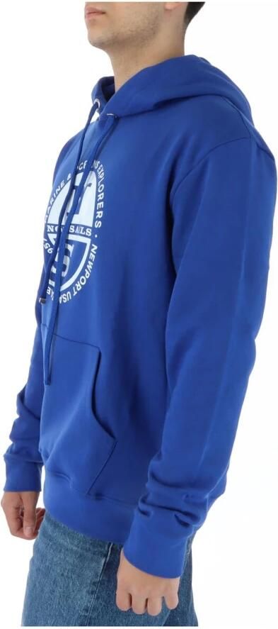 North Sails Blauwe Bedrukte Sweatshirt met Lange Mouwen Blue Heren - Foto 3