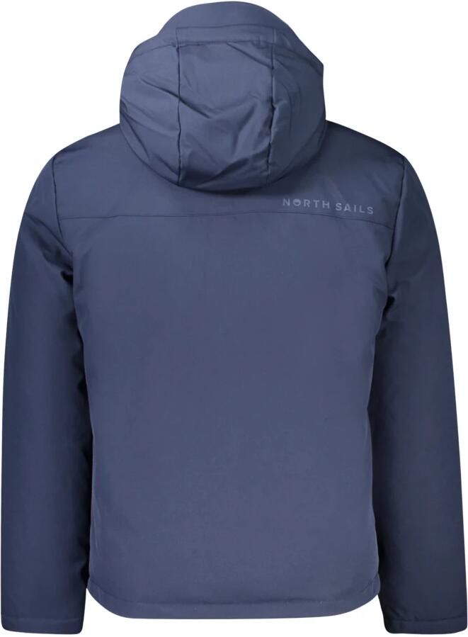 North Sails Blauwe Polyamide Jas met Capuchon en Zakken Blue Heren - Foto 3