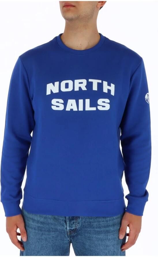 North Sails Blauwe Sweatshirt met Print en Lange Mouwen Blue Heren - Foto 4