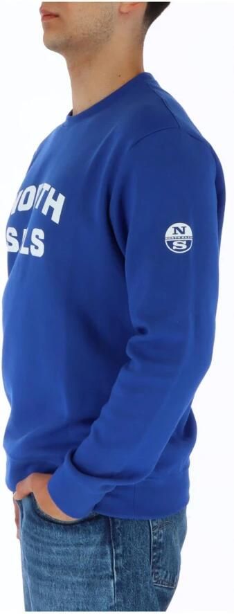 North Sails Blauwe Sweatshirt met Print en Lange Mouwen Blue Heren - Foto 3