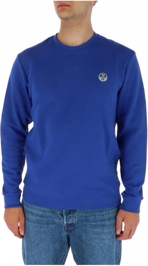 North Sails Blauwe Sweatshirt met Lange Mouwen en Ronde Hals Blue Heren - Foto 3