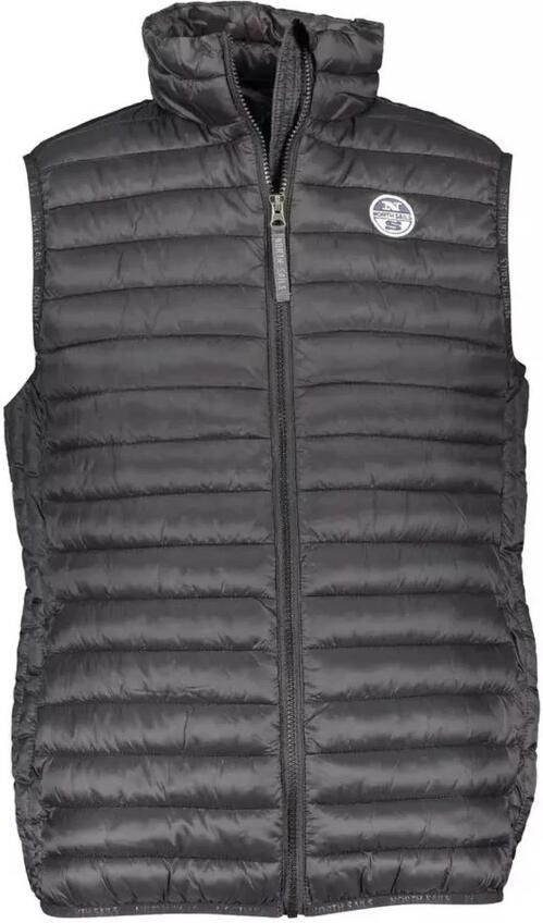 North Sails Zwarte mouwloze polyamide jas met zakken Black Heren