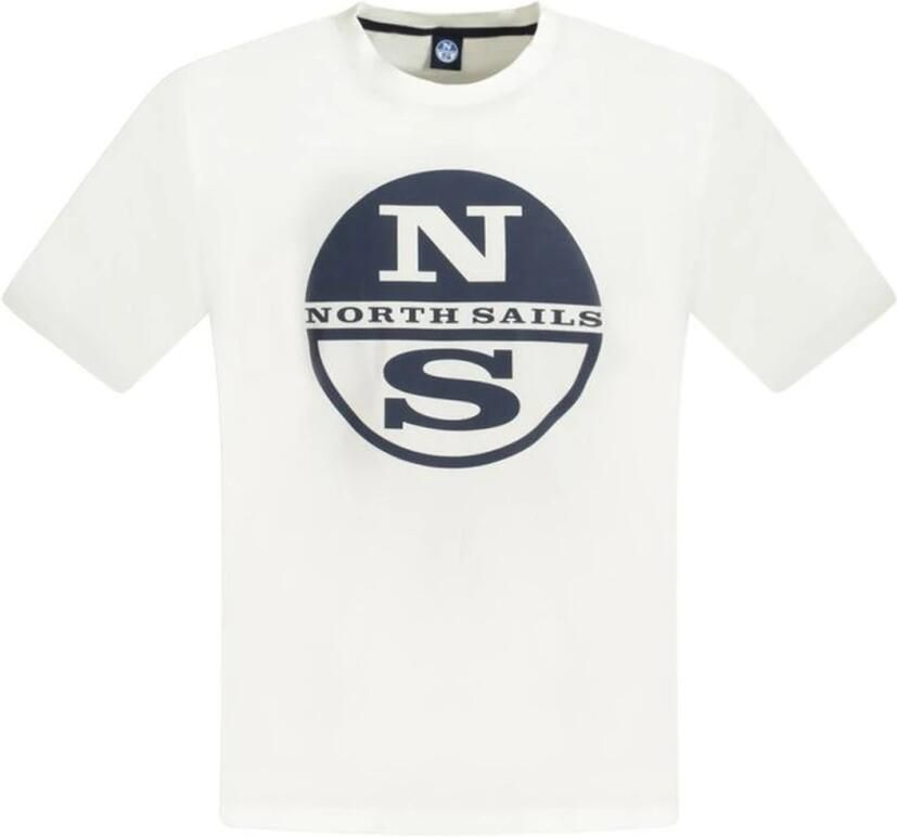 North Sails Klassiek Wit Katoenen Crew Neck T-Shirt White Heren