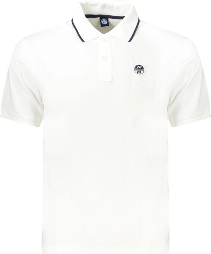 North Sails Klassiek Wit Katoenen Poloshirt White Heren
