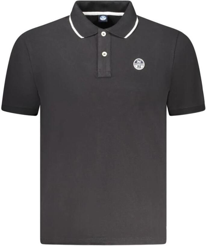 North Sails Klassiek Zwart Katoenen Poloshirt Black Heren