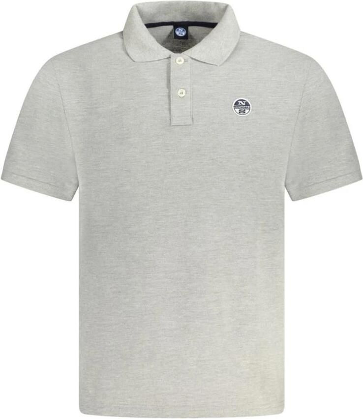 North Sails Klassieke katoenen poloshirt in grijs Gray Heren