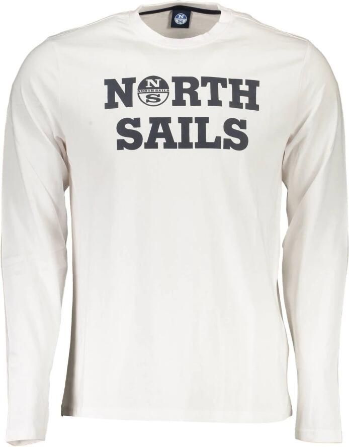 North Sails Stijlvol wit katoenen T-shirt met print White Heren