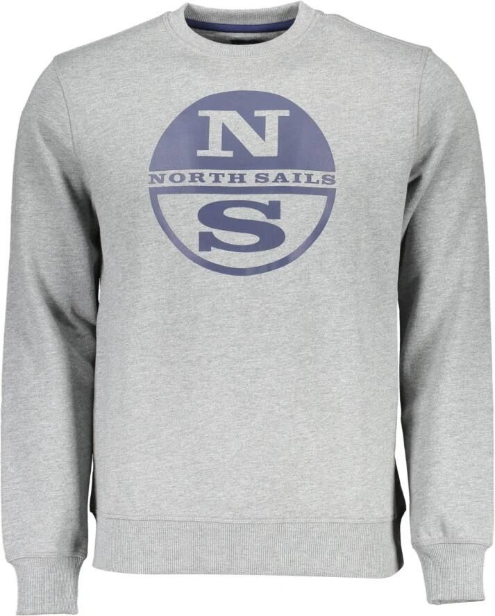 North Sails Grijze Crewneck Sweatshirt met Lange Mouwen Gray Heren