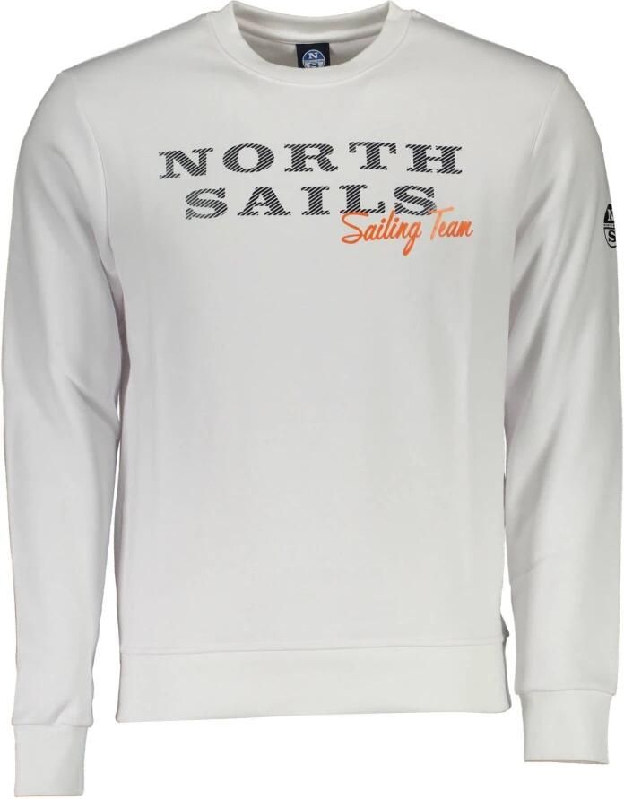 North Sails Witte Crewneck Sweatshirt met Lange Mouwen White Heren