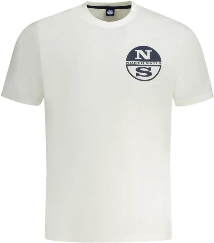 North Sails Witte Katoenen Crew Neck T-Shirt White Heren