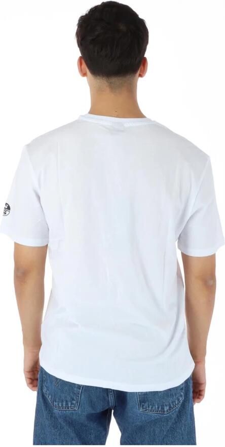 North Sails Solide Katoenen Logo T-Shirt White Heren