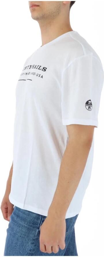 North Sails Solide Katoenen Logo T-Shirt White Heren - Foto 2