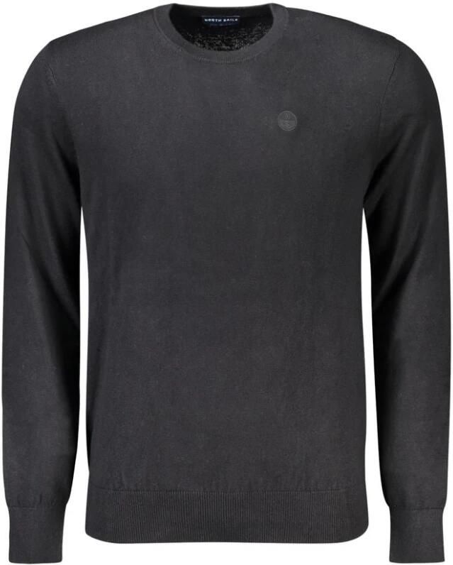 North Sails Zwarte Katoen Wol Trui Mannen Black Heren
