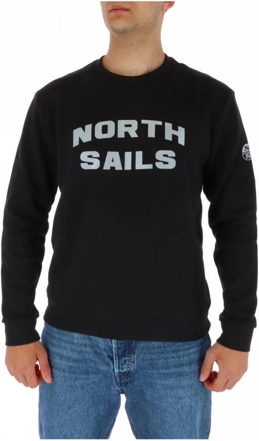 North Sails Zwart katoenmix crewneck sweatshirt Black Heren - Foto 4