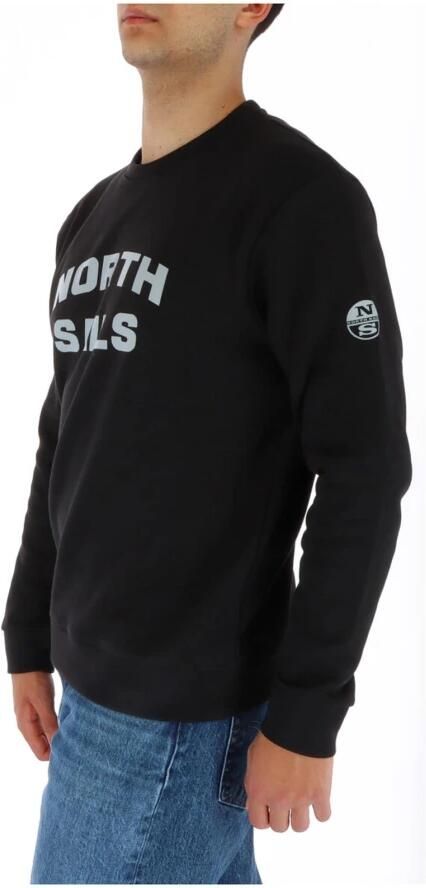 North Sails Zwart katoenmix crewneck sweatshirt Black Heren - Foto 3