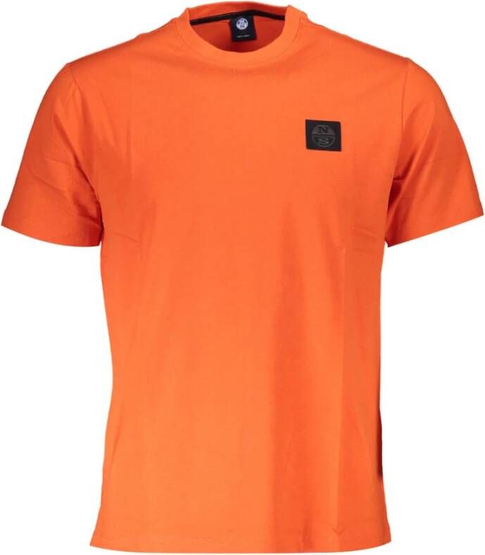 North Sails Orange T-Shirt Oranje Heren