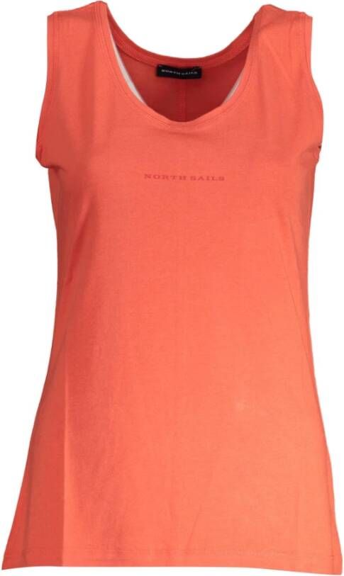 North Sails Red Cotton Tops & T-Shirt Rood Dames