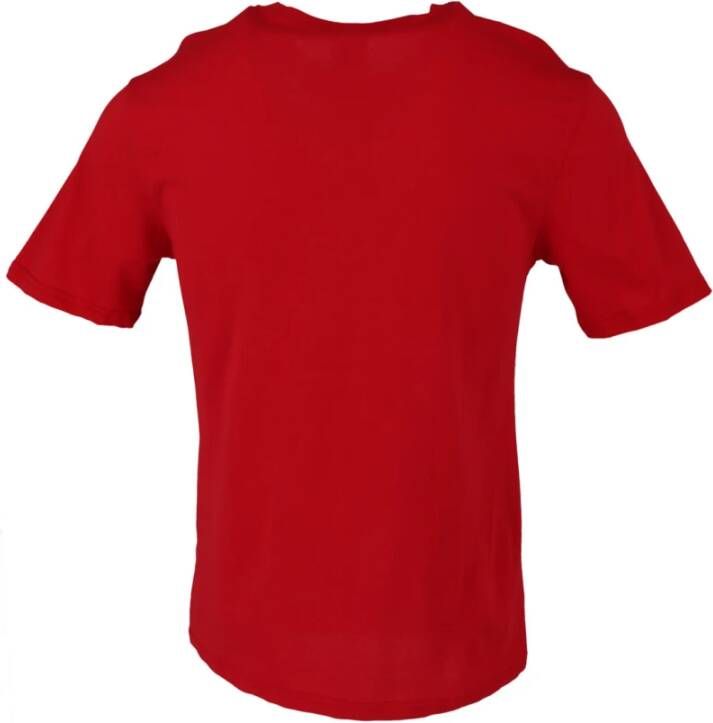 North Sails Rode Print T-shirt met Korte Mouwen Red Heren